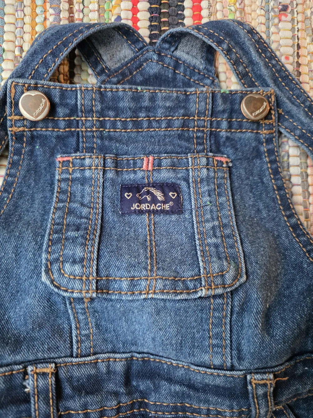 Jordache Dark Wash Blue Denim Kids Overalls